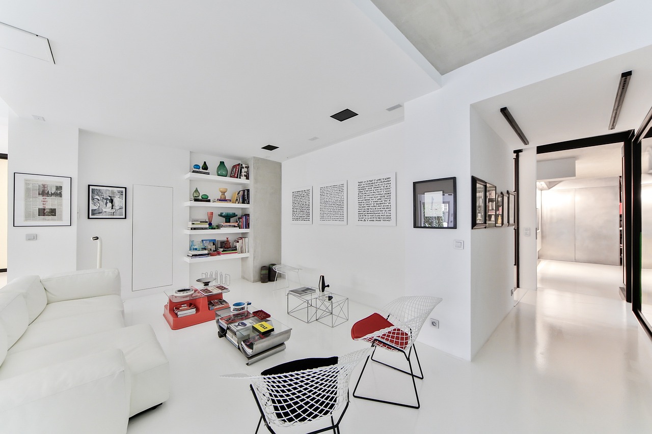 Houten Bohemian meubels in Scandinavisch interieur.